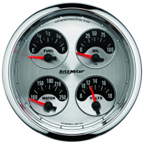 Quad-mätare 127mm 240ΩE-33ΩF (Elektrisk) AMERICAN MUSCLE